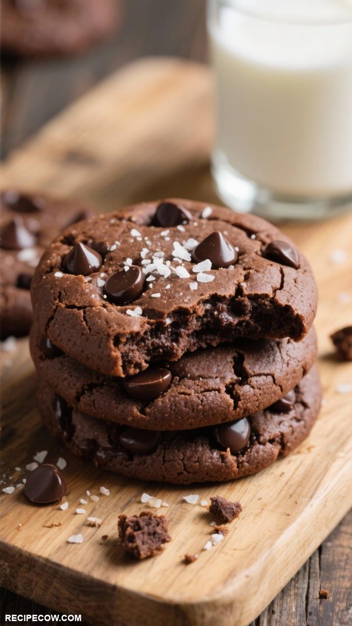chocolate dessert recipes Fudgy Chocolate Chip Cookies