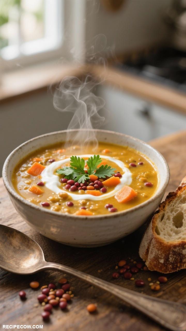 on the go lunch ideas Curried Lentil Soup