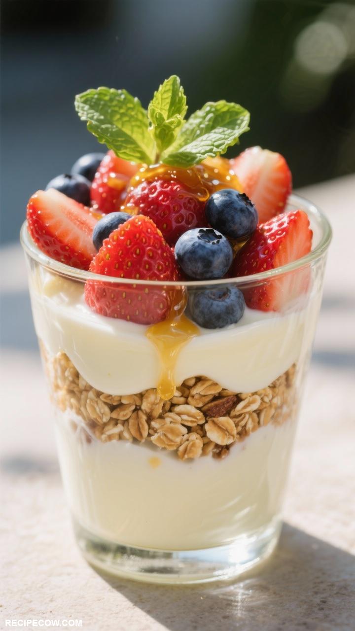 on the go lunch ideas Fruit and Yogurt Parfait
