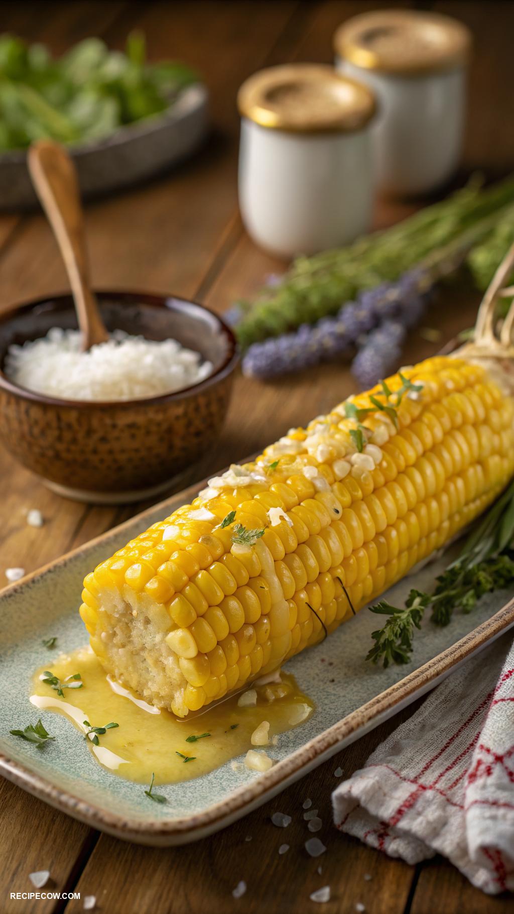 Comfort food side dishes Buttery corn on the cob fresh and sweet