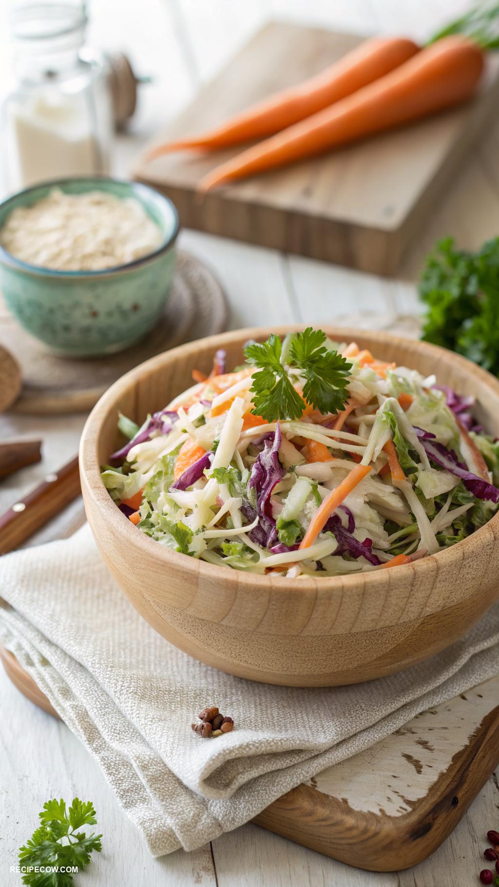 Make ahead side dishes Classic coleslaw with creamy dressing