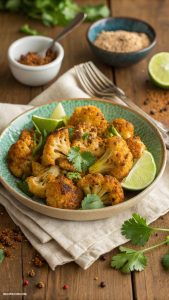 Make ahead side dishes Spicy roasted cauliflower with cumin and lime