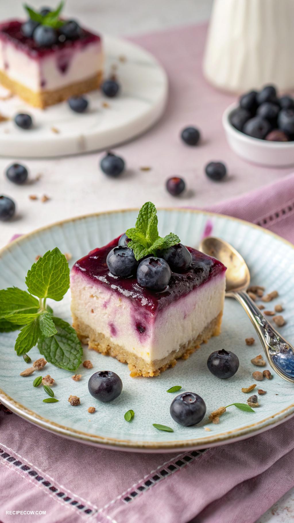 blueberry recipes Blueberry cheesecake bites for dessert