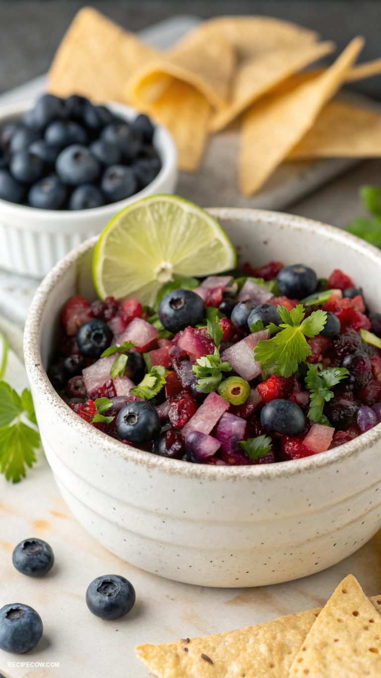 blueberry recipes Spicy blueberry salsa for tacos
