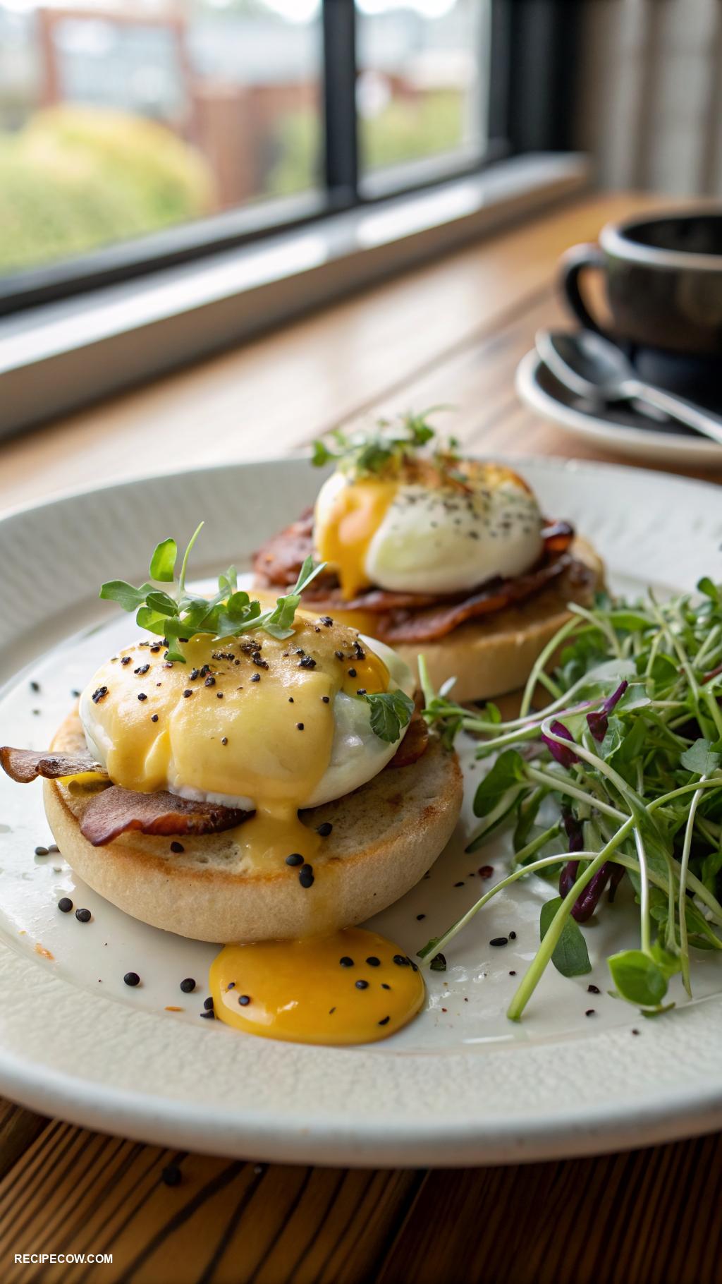 brunch inspiration Classic eggs Benedict with hollandaise