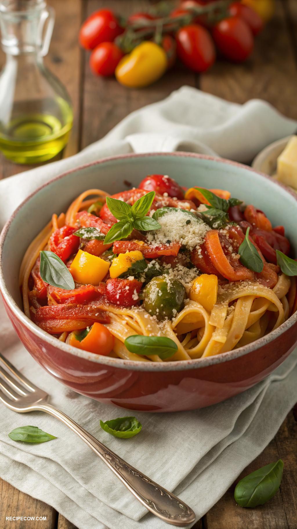 budget friendly lunch ideas Pasta with marinara and vegetables