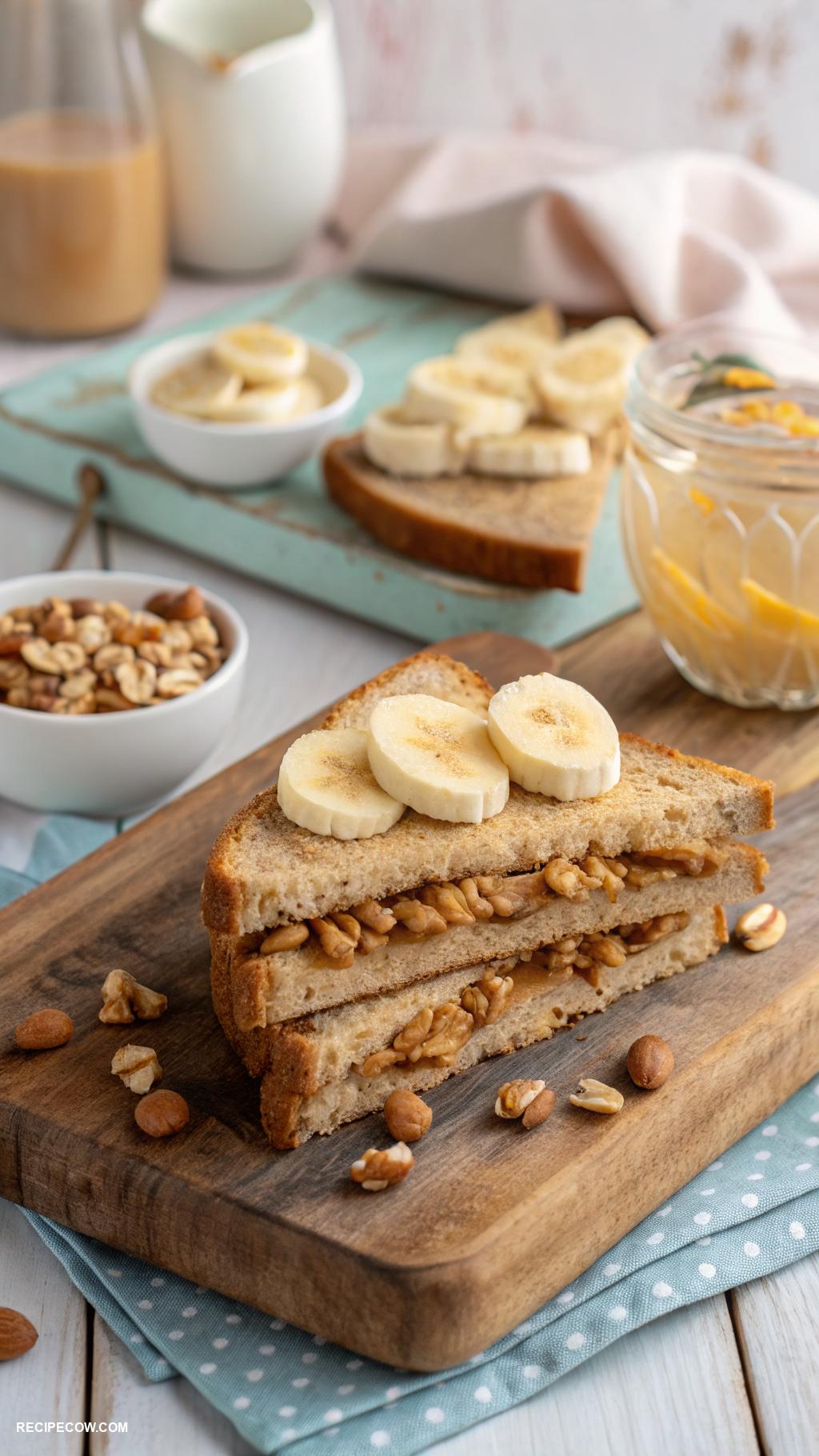 budget friendly lunch ideas Peanut butter and banana sandwich