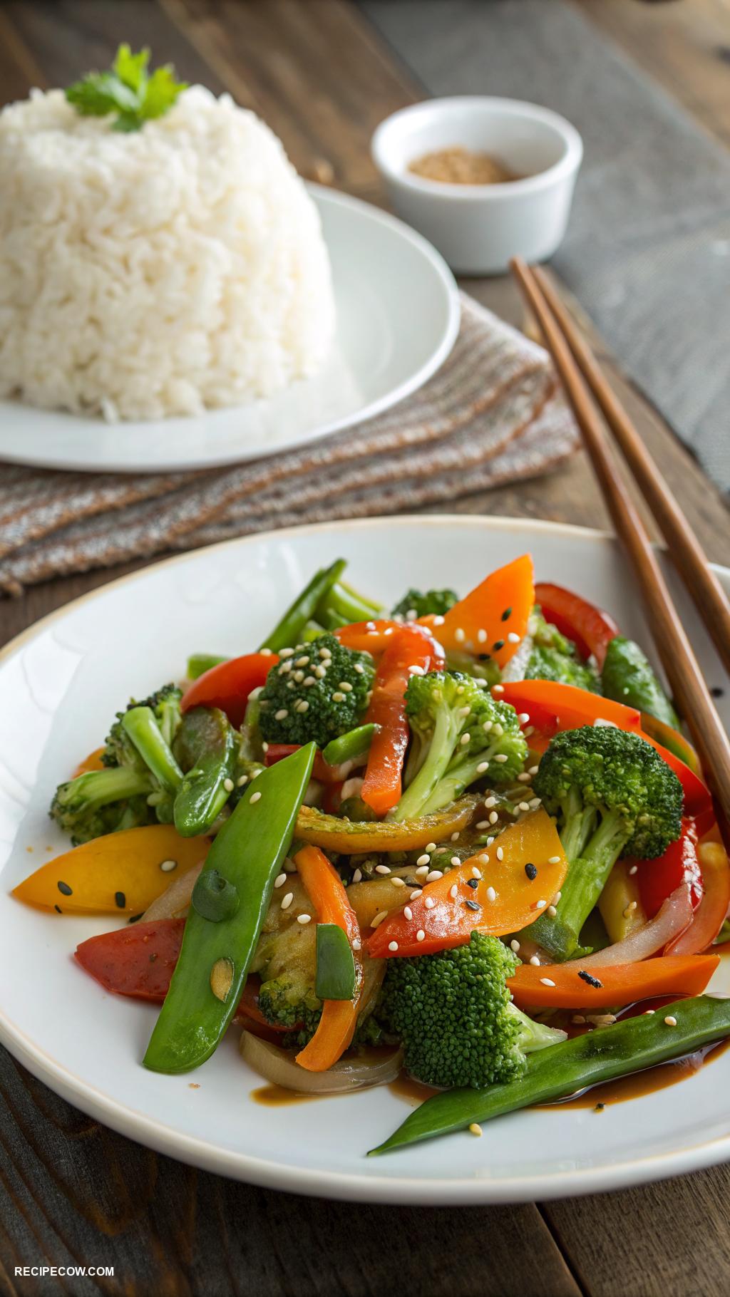 budget friendly lunch ideas Vegetable stir fry with rice