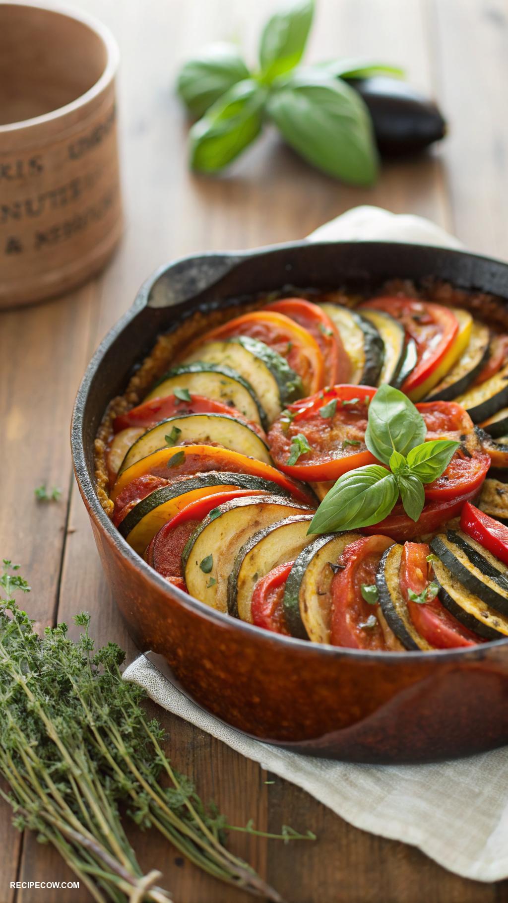 dutch oven recipes Vegetable ratatouille with fresh herbs