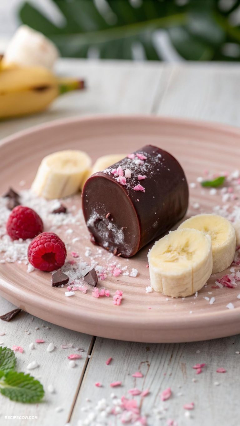 light dessert recipes Frozen banana bites with dark chocolate