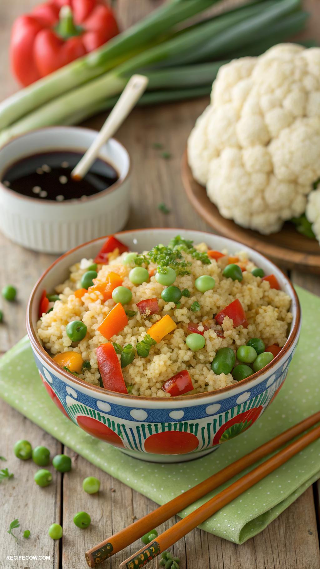 low carb lunch ideas Cauliflower fried rice