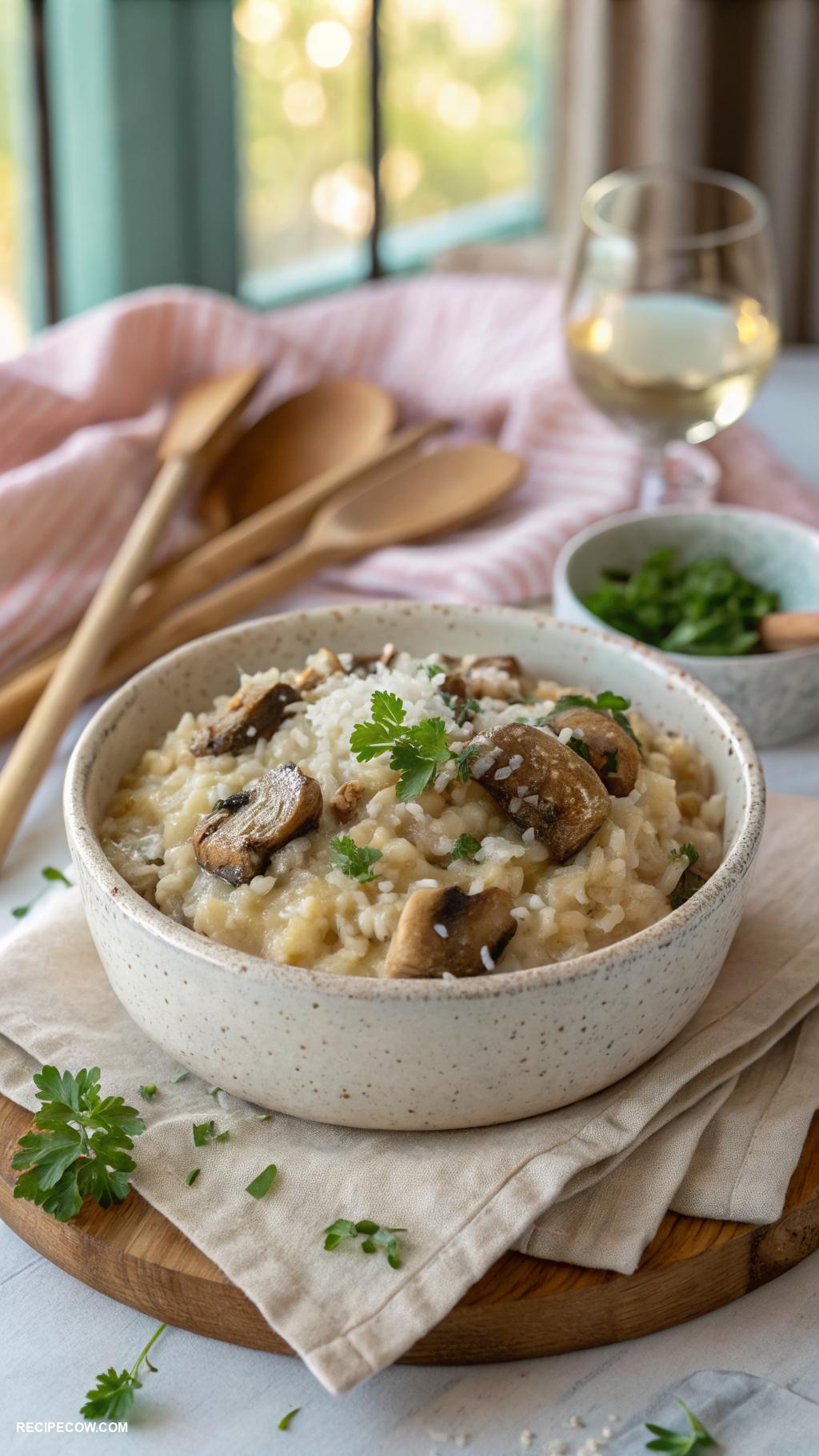 ninja foodie recipes Creamy mushroom risotto