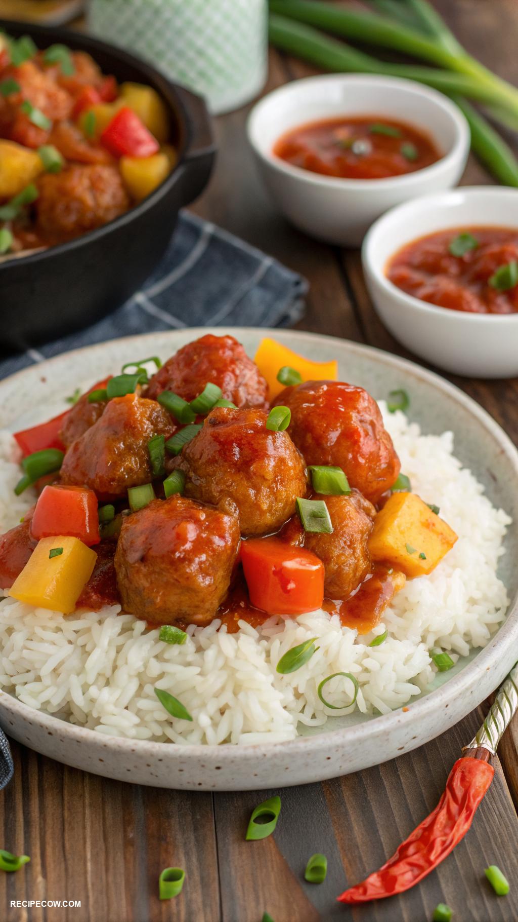 ninja foodie recipes Sweet and sour meatballs