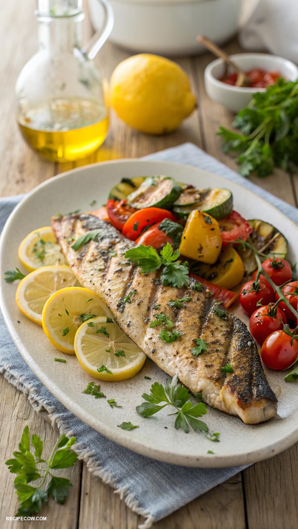 ninja foodie recipes Zesty lemon herb grilled fish