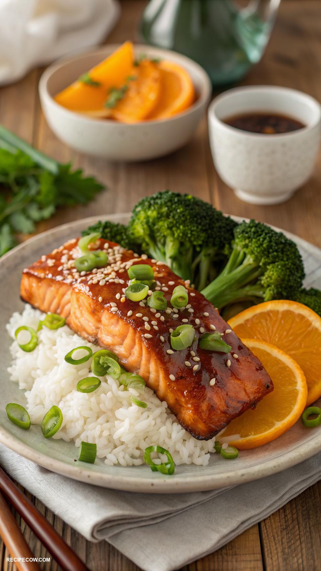 oven baked recipes Baked teriyaki salmon fillets