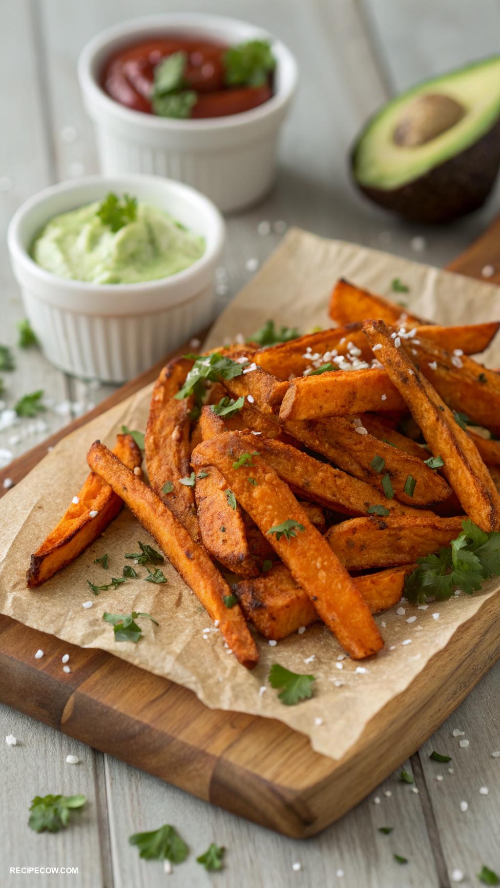 oven baked recipes Crispy baked sweet potato fries