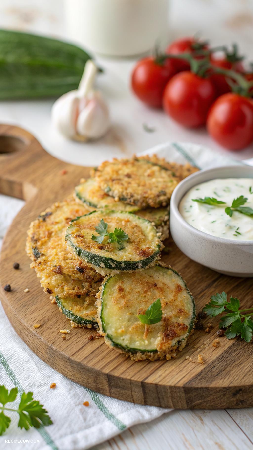 oven baked recipes Oven baked zucchini parmesan chips