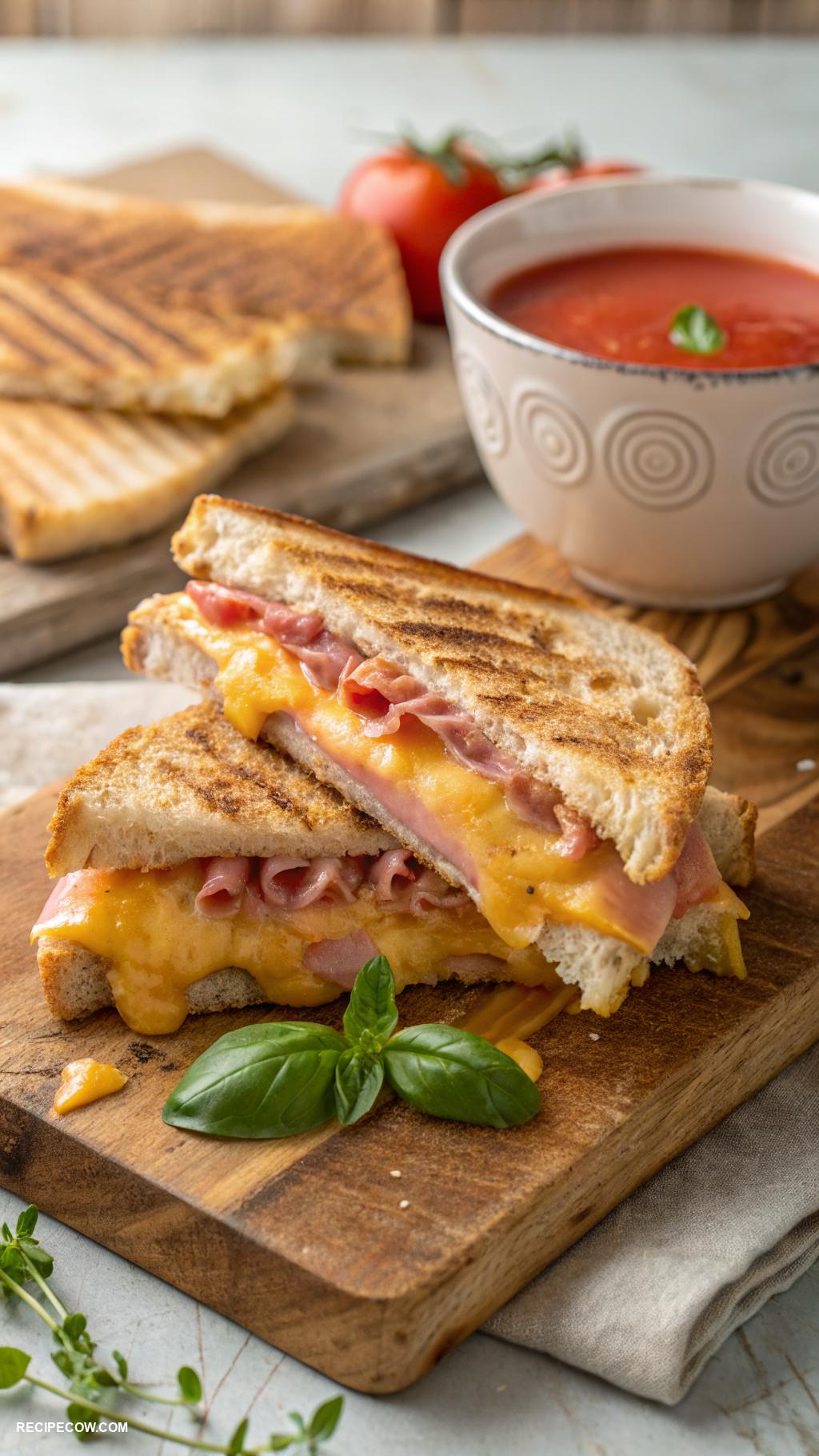 panini press meals Classic ham and cheese melted perfection