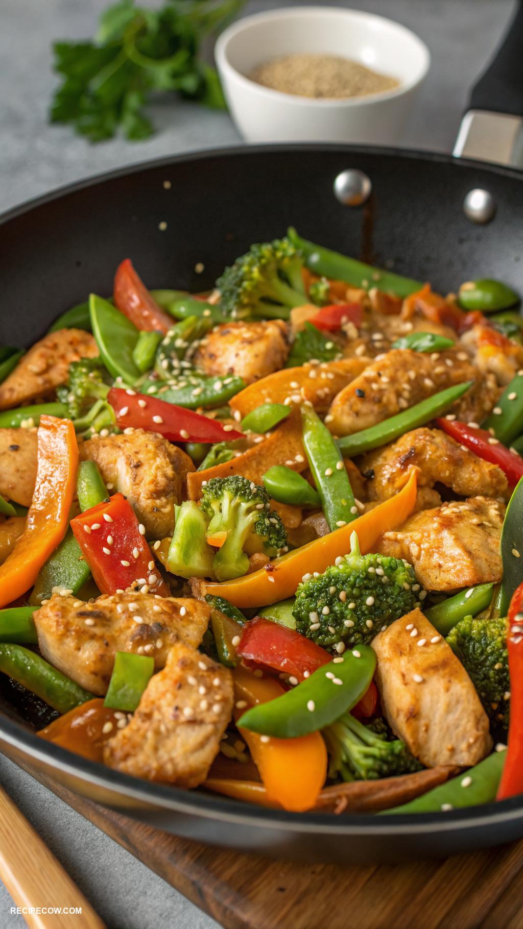 skillet dinners One Pan Chicken and Vegetable Stir Fry