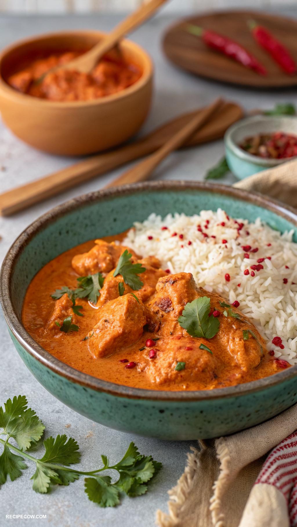 slow cooker meals Chicken tikka masala with rice